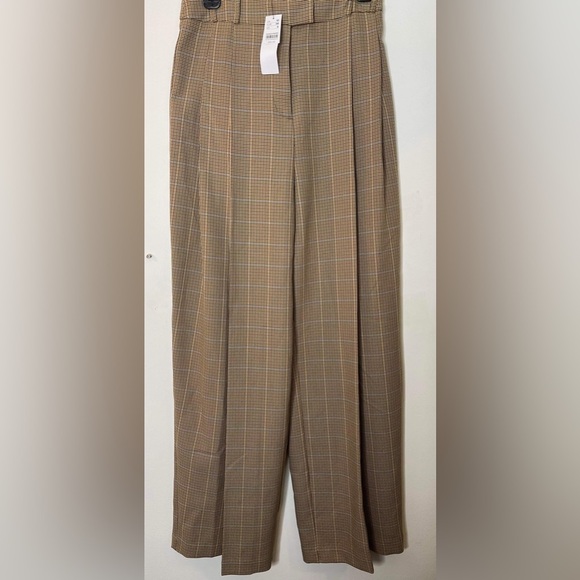 Plaid straight leg wide leg high wasted trousers size 6 - Picture 9 of 9